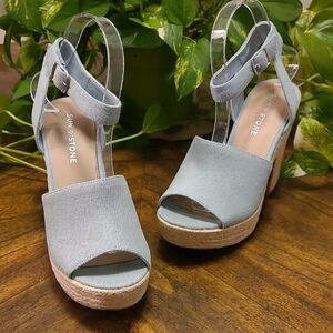 Sun + Stone FEY Espadrille Platform Sandals